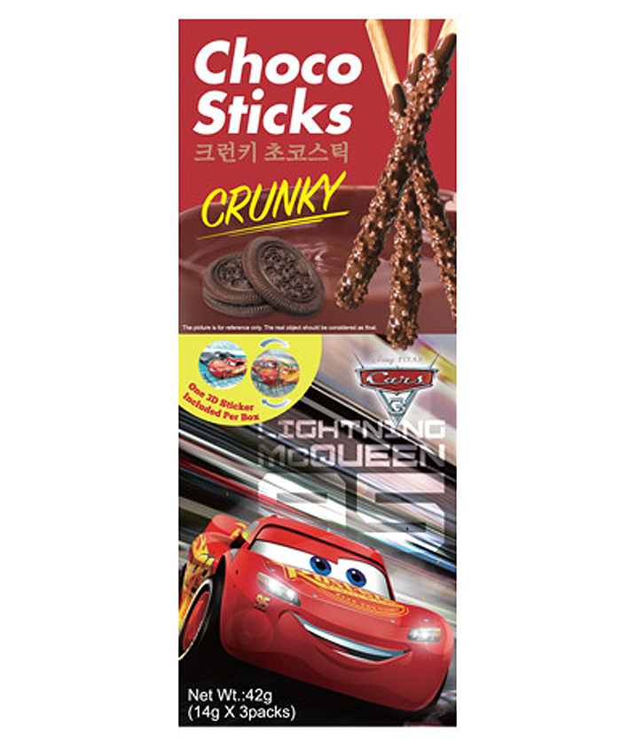 Disney Crunky Choco Stick(Cars)